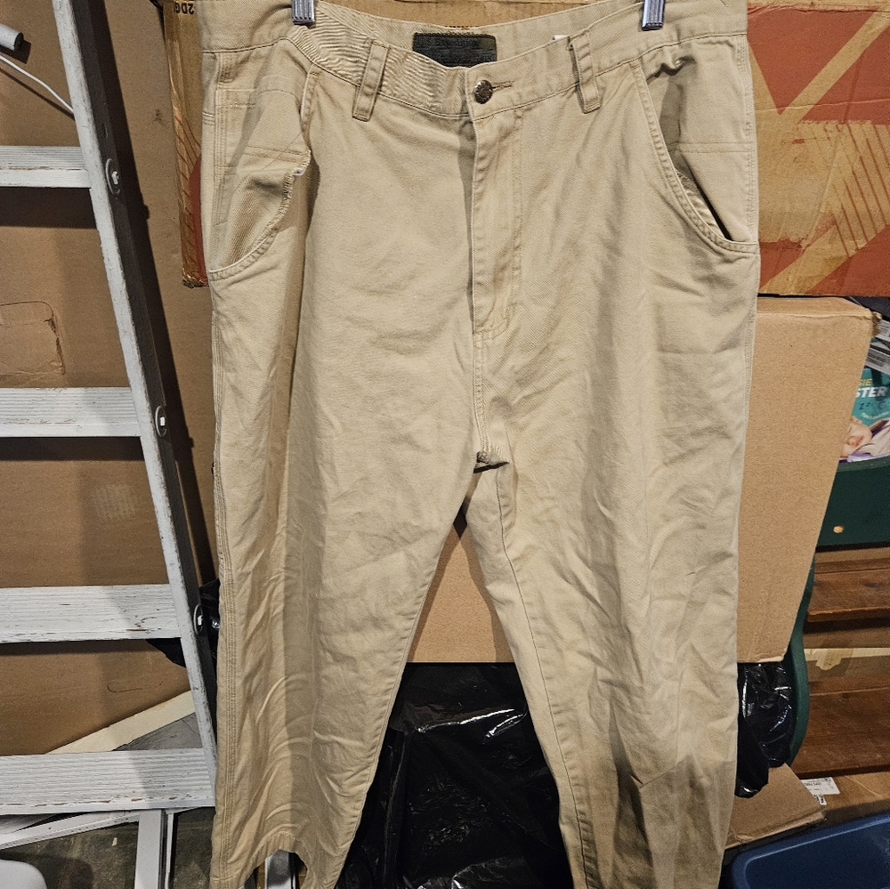 US Expedition Cargo Pants Mens 36x34 Beige Utility Military Outdoor Workwear